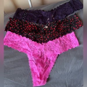 Victoria’s Secret Lace Thongs